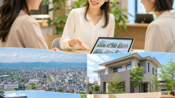 上越市の不動産売却、女性受付が明快に案内