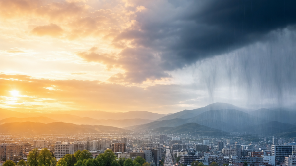 旭川の天気は朝晩の冷え込みと急な雨で変わる