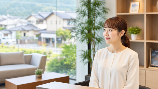 上越市の不動産売却、女性受付が不安を解消