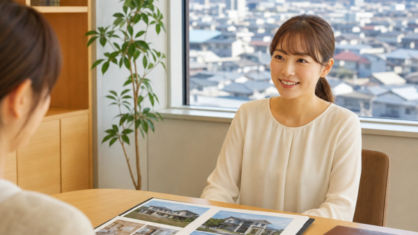 上越市の不動産売却、不安をほどく女性受付の対話