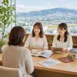 上越市の不動産売却、威圧感なく話せる女性受付